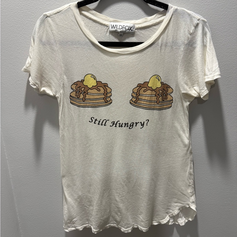 Wildfox still hungry pancake graphic tee
